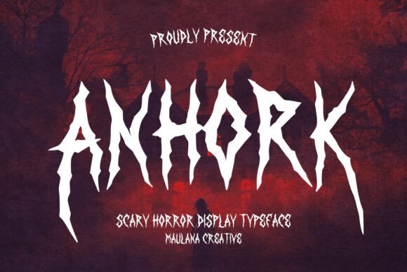 Anhork: A Bold Horror Font for Web Design