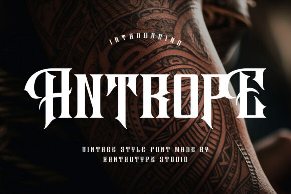 Antrope: A Bold Blackletter Typeface for Editorial Design