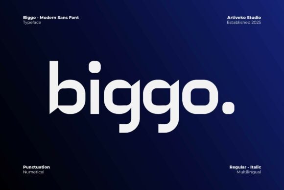 Biggo: A Bold Font for Digital Design