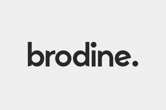 Brodine: A Bold Sans Serif for Branding