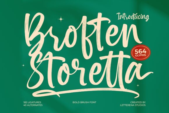 Broften Storetta: A Bold Script Font for Your Brand