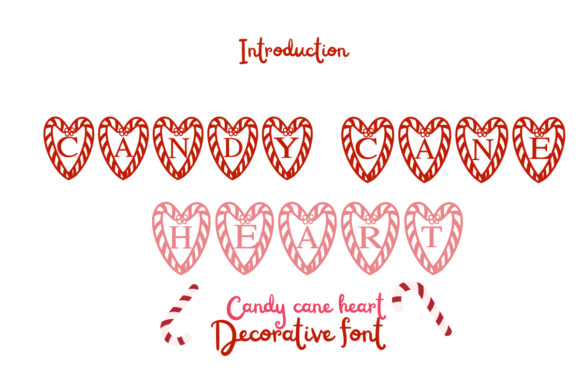 Candy Cane Heart Font