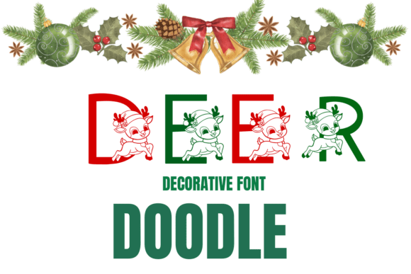 Deer Doodle Font for Web Design