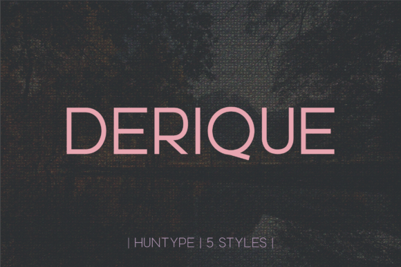 Derique: A Modern Sans Serif Typeface for Web Design