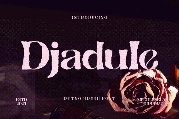 Djadule: A Bold Serif Typeface for Digital Branding