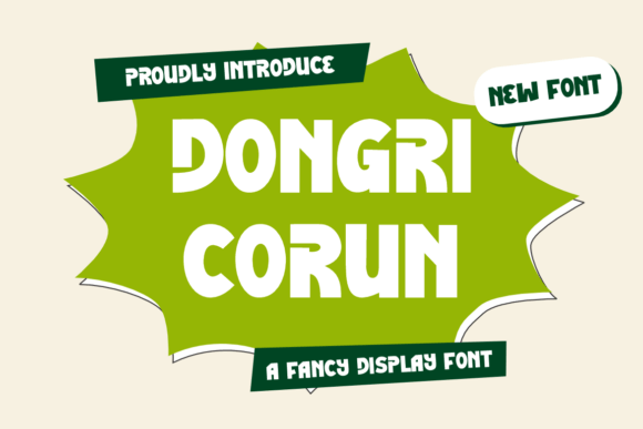 Dongri Corun: A Playful Display Font for Web Design