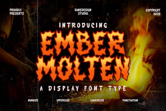 Ember Molten: A Bold Display Font for Web Headers