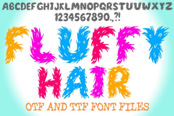 Fluffy Hair: A Bold Display Font