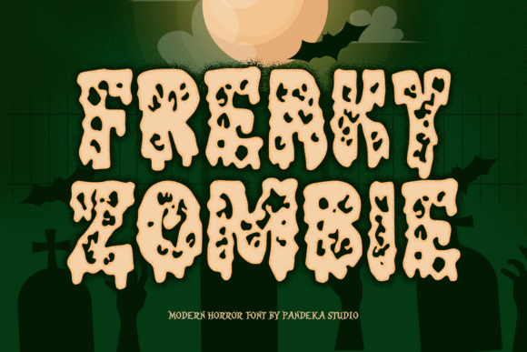 Freaky Zombie Font: Halloween Vibes for Designers