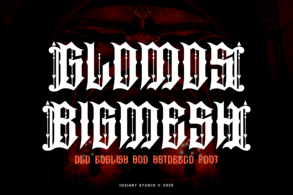 Glomos Bigmesh: A Bold Blackletter Font