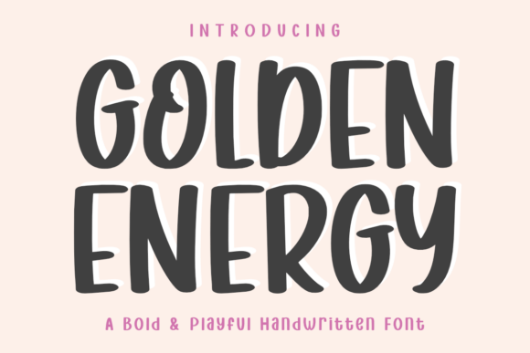 Golden Energy Font: A Bold Typeface for Campaigns