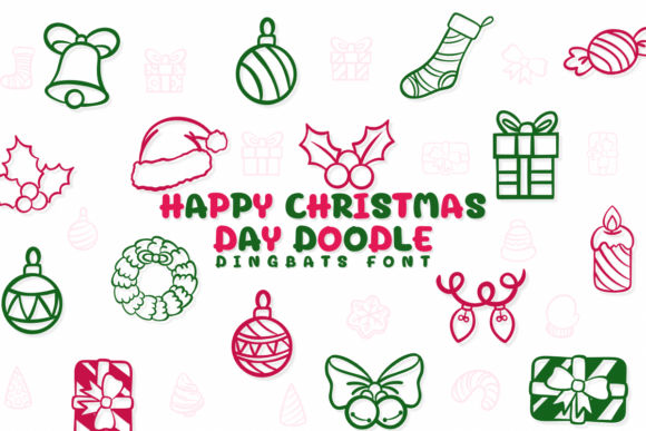 Happy Christmas Day Doodle Font Review