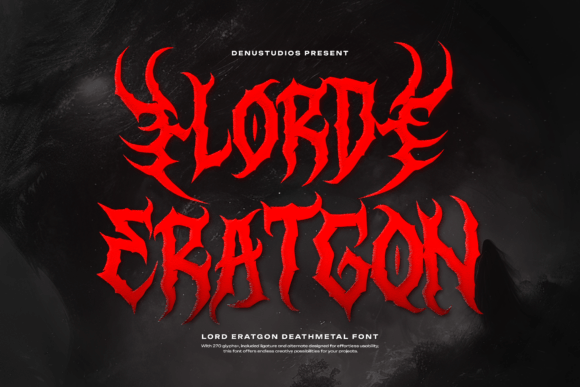Lord Eratgon: A Brutal Blackletter Typeface for Web Headers