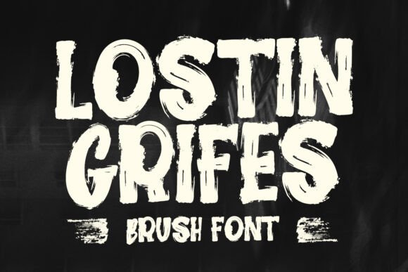 Lostin Grifes: A Gritty Typeface for Bold Brand Identity