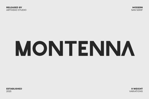 Montenna Regular: A Modern Font for Web Design