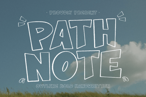 Path Note: A Script Font for Creative Projects