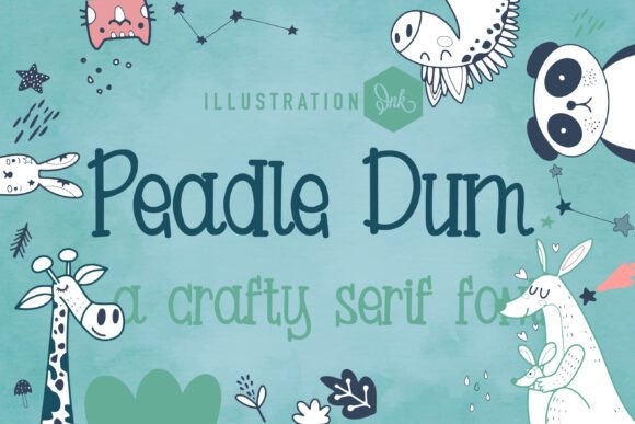 Peadle Dum: The Perfect Hand-Crafted Font for Makers