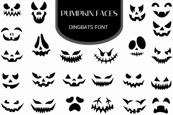 Pumpkin Faces Font for Halloween Campaigns