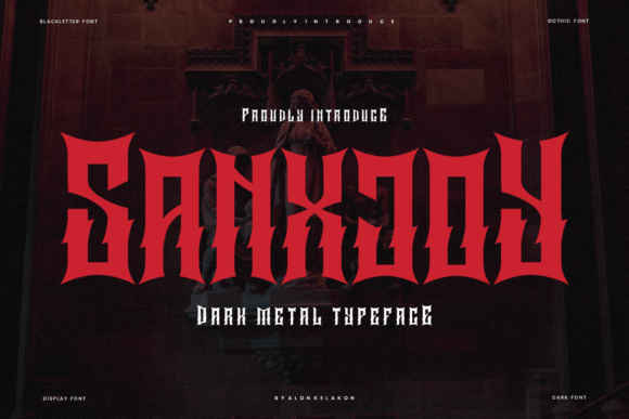 Sanxjoy: The Bold Blackletter Font for Scroll-Stopping Marketing