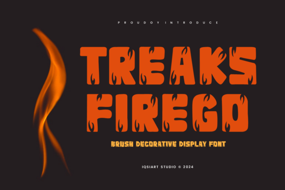 Treaks Firego: A Bold Decorative Font for Branding